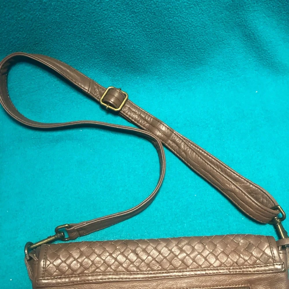 Wanderers Travel Company Matseilles Woven Crossbody Clutch - Chocolate Brown